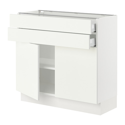 SEKTION, base cabinet w 2 doors/2 drawers. 1 of 2 open dialog