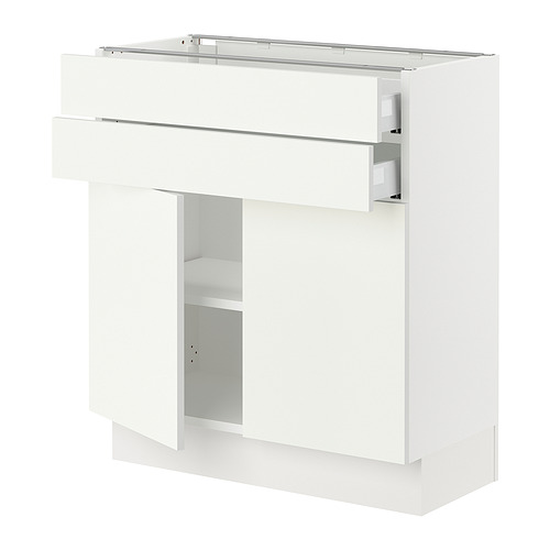 SEKTION, base cabinet w 2 doors/2 drawers. 1 of 2 open dialog