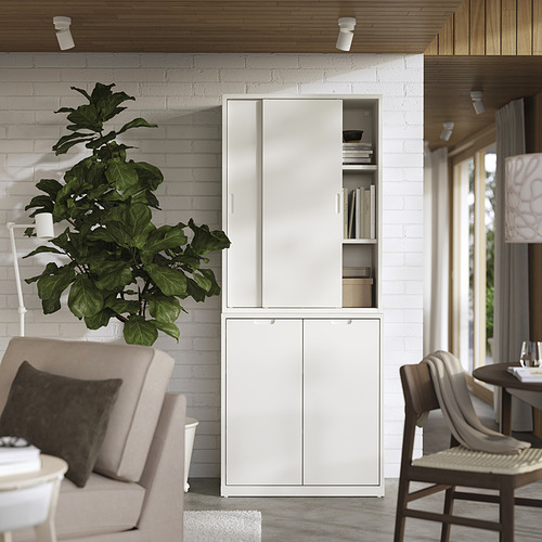 TONSTAD, storage combination with sliding doors. 2 of 5 open dialog
