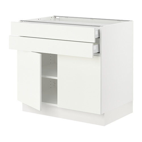 SEKTION, base cabinet w 2 doors/2 drawers. 1 of 2 open dialog