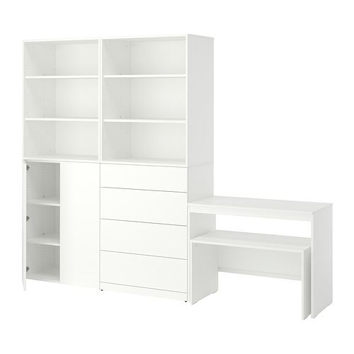 LASTARE, storage combination with bench and desk. 1 of 6 open dialog