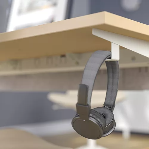 IKEA Santo Domingo MITTZON desk sit/stand, electric birch veneer