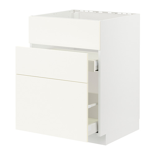 METOD / MAXIMERA, base cab f sink+3 fronts/2 drawers. 1 of 2 open dialog