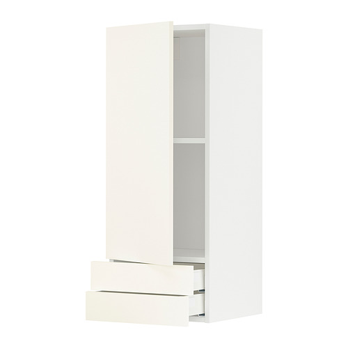 Mueble de cocina, cajón y estante METOD blanco. Diseño moderno y limpio.