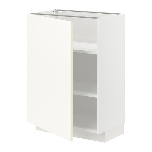 Mueble de cocina METOD blanco con estantes abiertos, diseño moderno.