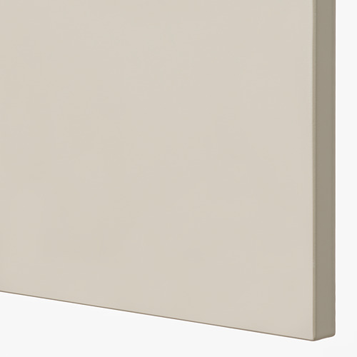 Puerta de armario beige lisa, diseño moderno, líneas limpias.