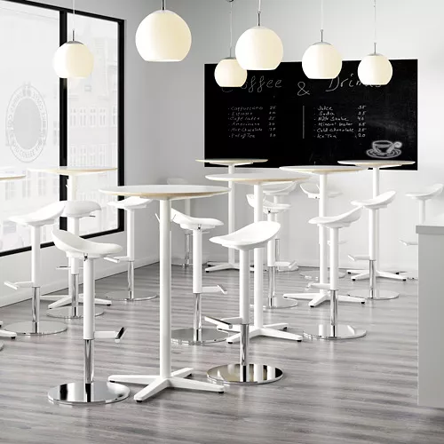 IKEA JANINGE ヤニング スツール 76cm ホワイト② JANINGE bar stool, white, 297/8