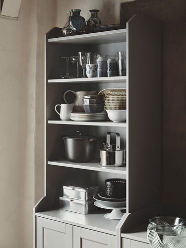 HAUGA, high cabinet with doors. 7 of 9 open dialog