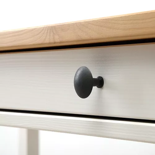 IKEA Santo Domingo - HEMNES desk with 2 drawers, white stain/light