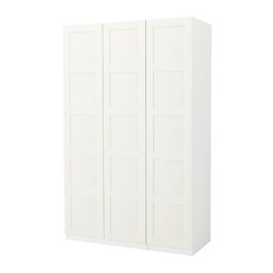 PAX/FORSAND, closet, BERGSBO blanco