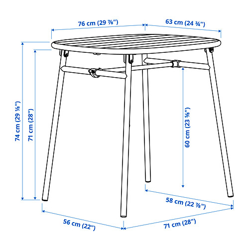 DUVSKÄR, bistro set 7 of 8 open dialog
