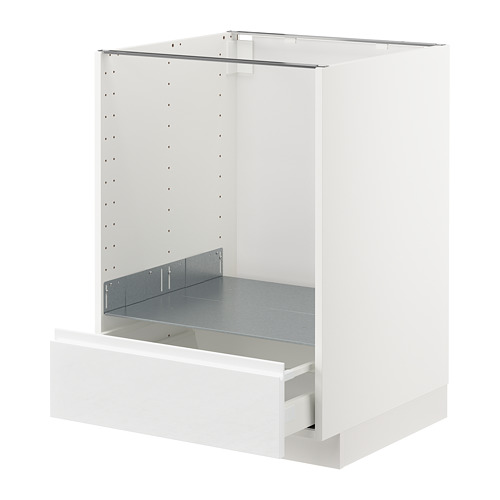 Mueble de cocina METOD en color blanco con cajón liso, diseño moderno.