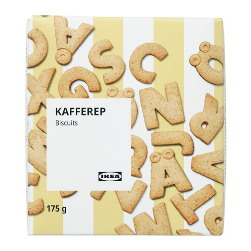 Galletas del alfabeto KAFFEREP de Ikea, 175g