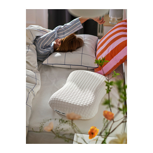 NORDSTÅLÖRT, almohada ergonónica, de lado/boca arriba 7 de 8 open dialog