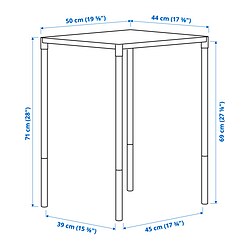 Measurement Illustration - FEJAN outdoor table