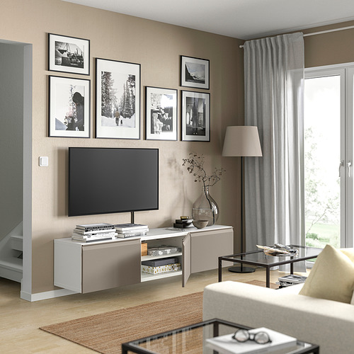 BESTÅ, TV unit with doors. 2 of 7 open dialog