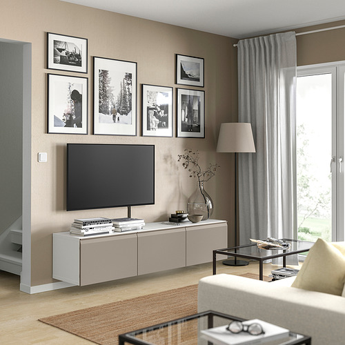 BESTÅ, TV unit with doors. 3 of 7 open dialog