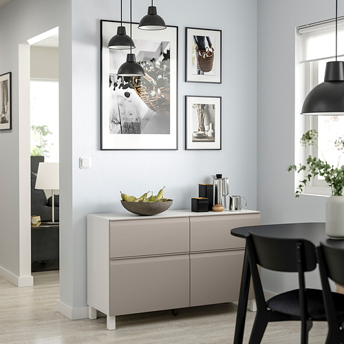 BESTÅ, sideboard with drawer runner, soft-closing 2 of 6 open dialog