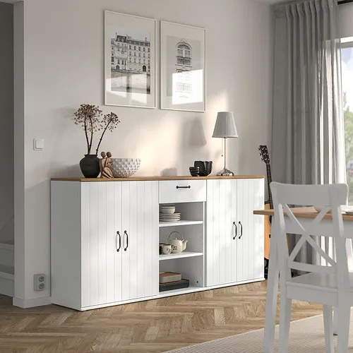 IKEA Santo Domingo - SKRUVBY Storage combination, white, 74 3/4