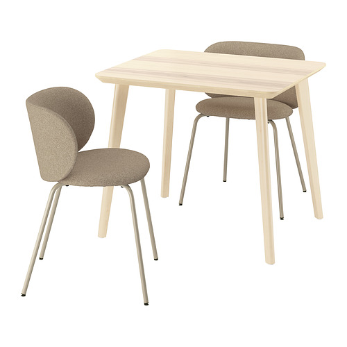 LISABO / KRYLBO, table and 2 chairs. 1 of 6 open dialog