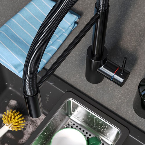 SALLSJÖN, pull down kitchen faucet with spray. 3 of 6 open dialog