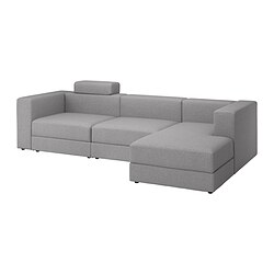 JÄTTEBO, 4-seat modular sofa, Tonerud gray