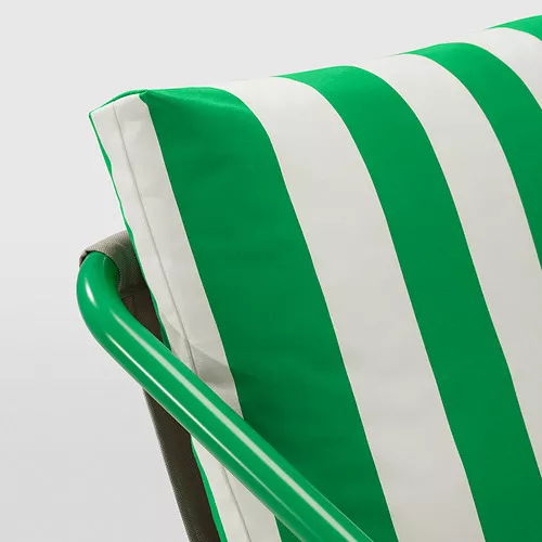 IKEA Santo Domingo - ÖNNESTAD armchair, Radbyn white/green