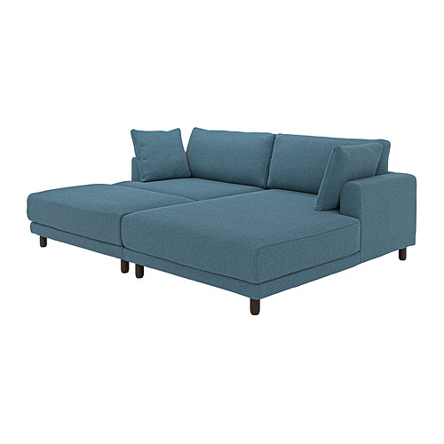 UPPÅKRA, 3 seat sofa with right chaise longue and footstool. 1 of 6 open dialog