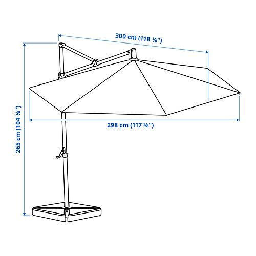 HISSÖ, umbrella, hanging. 8 of 9 open dialog