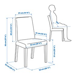 Measurement Illustration - BERGMUND chair