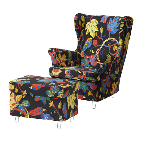 STRANDMON, slipcover for armchair/footstool. 1 of 3 open dialog