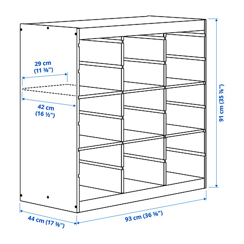 TROFAST, storage combination with shelves. 3 of 3 open dialog