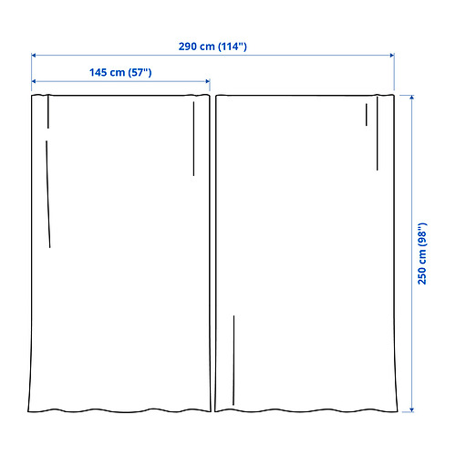 STENFRÖ, sheer curtains, 1 pair. 12 of 12 open dialog