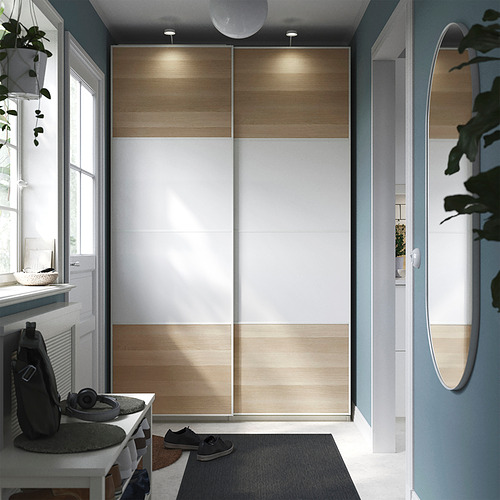PAX / MEHAMN, wardrobe with sliding doors. 2 of 5 open dialog