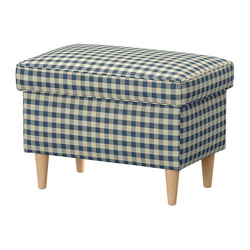 STRANDMON, Footstool with storage. 1 of 5 open dialog