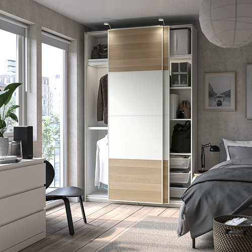 PAX / MEHAMN, wardrobe with sliding doors. 5 of 5 open dialog