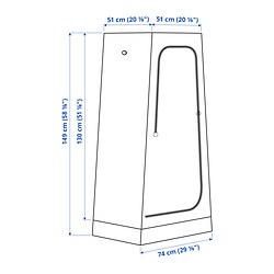 Measurement Illustration - VUKU wardrobe