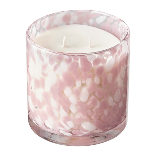 KRONSÅNGARE, scented candle in glass, 2 wicks. 1 of 3 open dialog