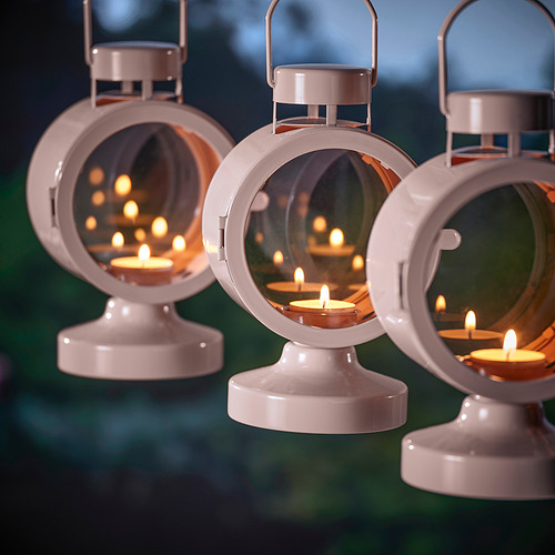 FLODSVALA, lantern f/tealight, indoor/outdoor. 3 of 4 open dialog