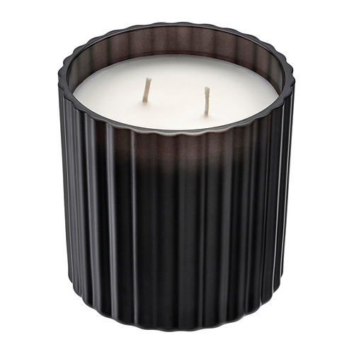 TOFSTÄRNA, scented candle in glass, 2 wicks. 1 of 5 open dialog