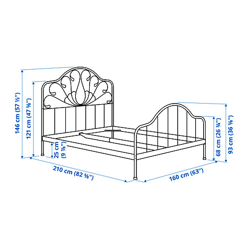 MELLGRUND, base de cama. 8 de 8 abrir diálogo