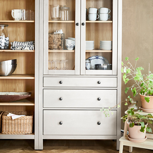 HEMNES, storage combination w doors/drawers. 3 of 6 open dialog