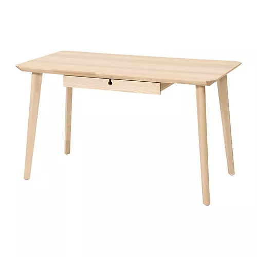 IKEA LISABO デスク 引き出し付き 118x45cm IKEA Santo Domingo - LISABO desk, ash veneer
