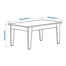 Measurement Illustration - ÄMMARYD coffee table