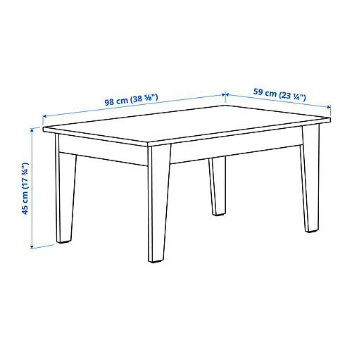 Ilustración con medidas del producto: ÄMMARYD.