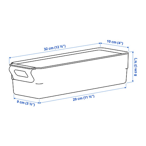 KLIPPKAKTUS, storage box for fridge 8 of 8 open dialog