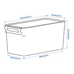 Measurement Illustration - KLIPPKAKTUS storage box for fridge