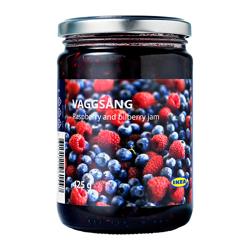 VAGGSÅNG, raspberry and bilberry jam. 1 of 3 open dialog