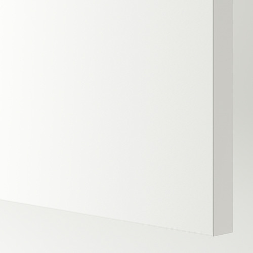 KNOXHULT: elegante armario de pared blanco con acabado liso, estante ajustable, perfecto para el almacenamiento en la cocina.