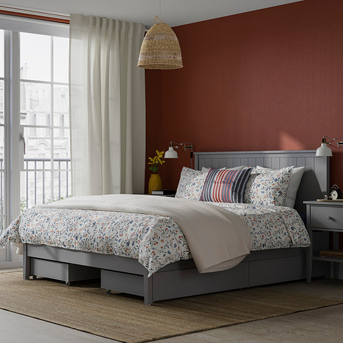 GULLABERG, bed frame with 4 storage boxes. 2 of 7 open dialog